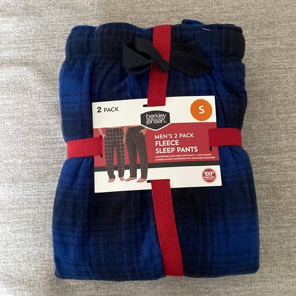 Berkley Jensen 2 piece Fleece Pajama Pants/pajama Bottoms. NWT. - Picture 2 of 9